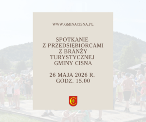 Spotkanie z przedsiębiorcami z branży turystycznej