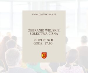 Zebranie Wiejskie Sołectwa Cisna