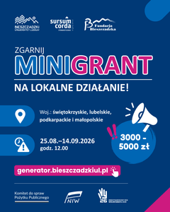 Minigranty od 3000 do 5000 zł na lokalne inicjatywy