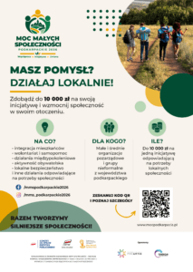 Do 10 000 zł na lokalne inicjatywy na Podkarpaciu